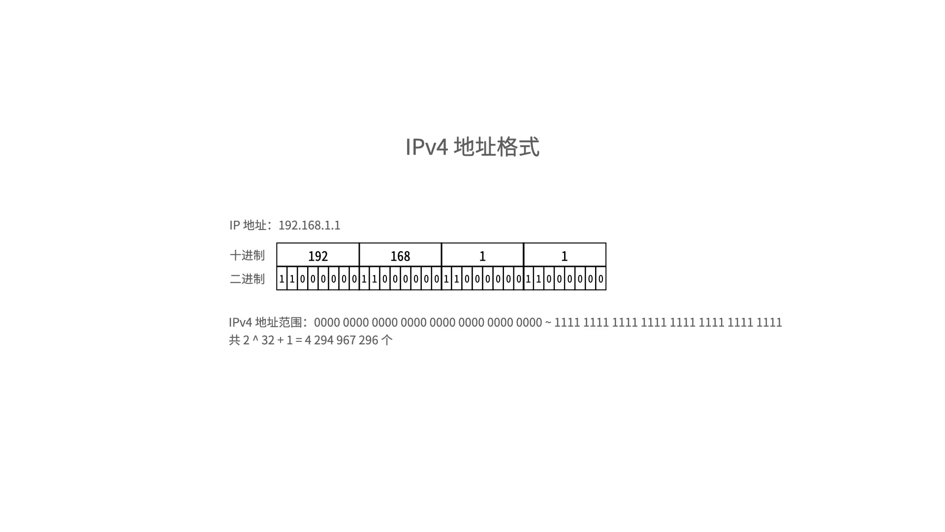 IPv4 地址格式